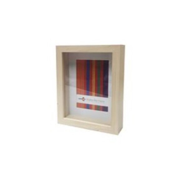 Unigift Shadow Box Photo and Artwork Wooden Frame 4x6"/10x15cm - Natural