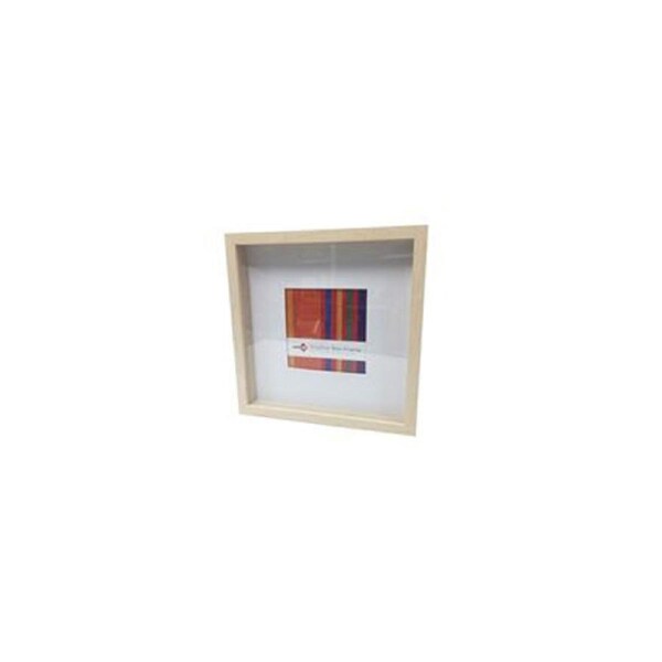 Unigift Shadow Box Square Photo & Artwork Wooden Frame 30x30cm/15x15cm - Natural