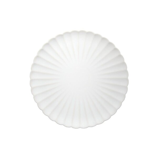 Casa Domani Solare Round Platter Durable Stoneware 33cm - Cream