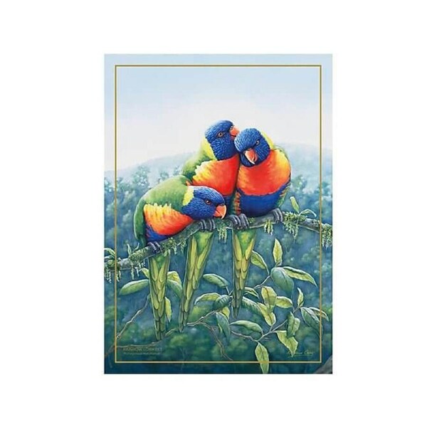 Maxwell &Williams 50x70cm Birds of Australia 10YR Anniversary Tea Towel-Lorikeet