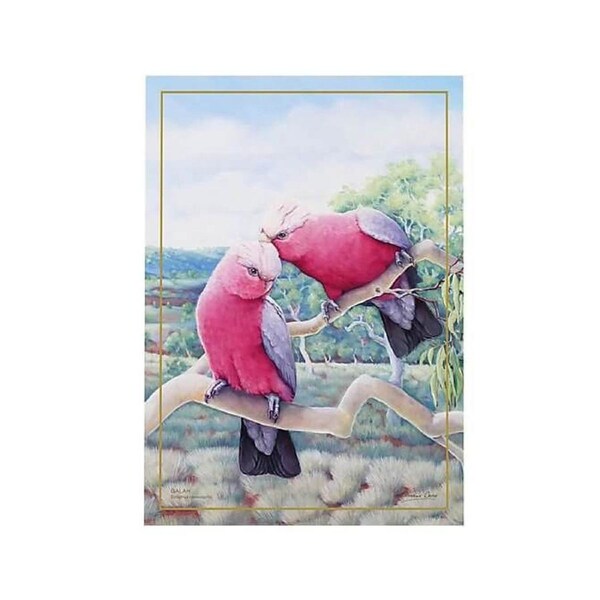 Maxwell & Williams 50x70 cm Birds of Australia 10YR Anniversary Tea Towel-Galah