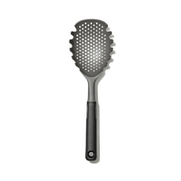 Oxo Good Grips Large Capacity Pasta Scoop Ergonomic Handle Strainer-Grey