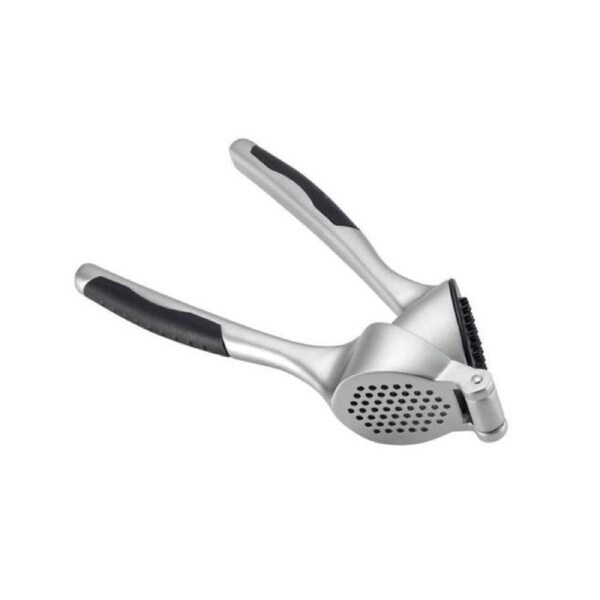 Incasa Durable Stainless Steel Garlic Press Slip Resistant Handle-Matt