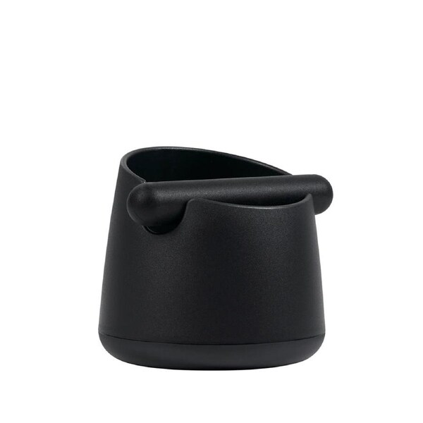 Incasa 13x12cm Durable Plastic Belly Knock Out Coffee Bin Container-Black
