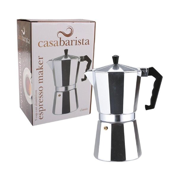 Casa Barista Traditional Italian Style Aluminium Espresso Maker-9 Cups