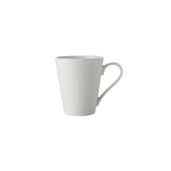 Maxwell & Williams 300cml White Basics Durable Porcelain Conical Mug - White