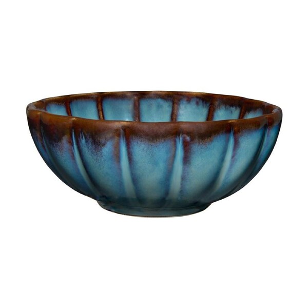 Casa Domani 11x4.5 cm Elegant Solare Bowl Durable Stoneware Collection - Azure