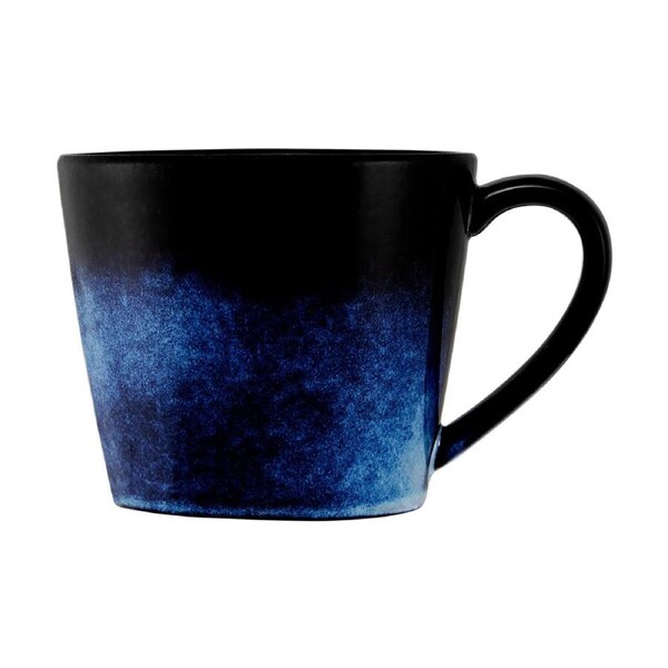 Maxwell & Williams 420 ml Caviar Porcelain Durable Conical Mug - Midnight