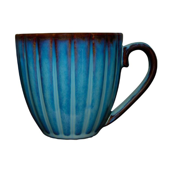 Casa Domani 420 ml Solare Porcelain Durable Stoneware Mug Collection - Azure