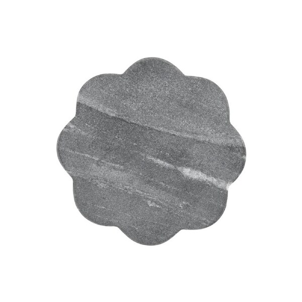 Maxwell & Williams Coaster Collective Scallop Marble Coaster 10cm - Charcoal