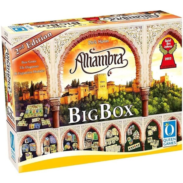 Queen Games Alhambra 2nd Edition Big Box Tabletop Strategy Game