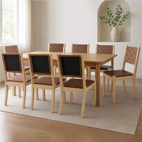 1 Set of 8 Levede Retro Accent Dining Chairs