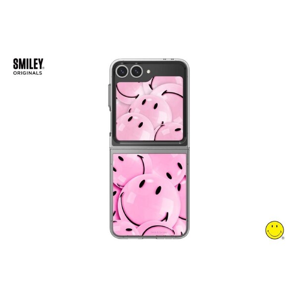 Samsung Smiley Pink Flipsuit Case Insert for Galaxy Z Flip7 FE / Flip6 (Pink)