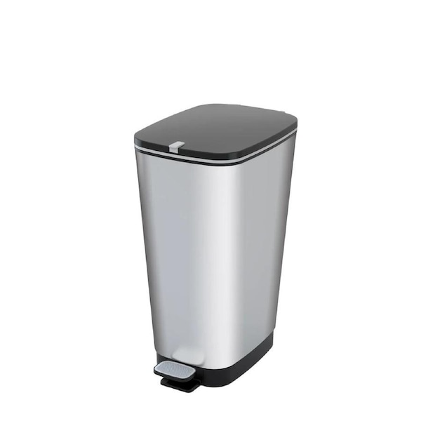 Curver Chic 25L Pedal Bin - Steel Look