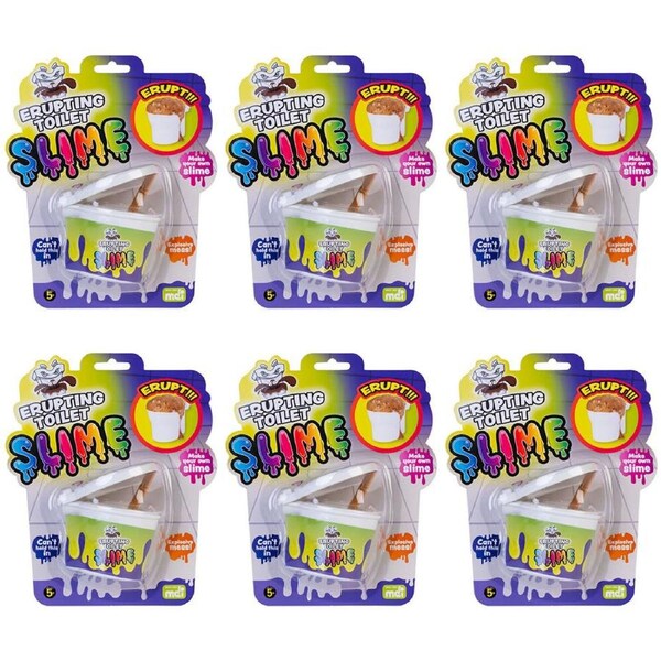 6PK MDI Erupt Slime Toilet Educational Science Experiment Kids Play Toy Kit 5y+