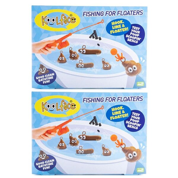 2PK Koolface Fishing For Floaters Kids/Children Bath Time Pool Toy Game Set 3y+