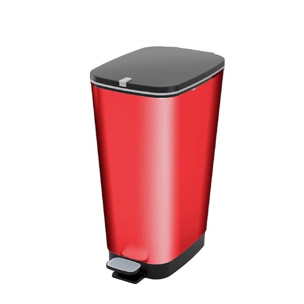 Curver Chic 45L Pedal Bin - Red