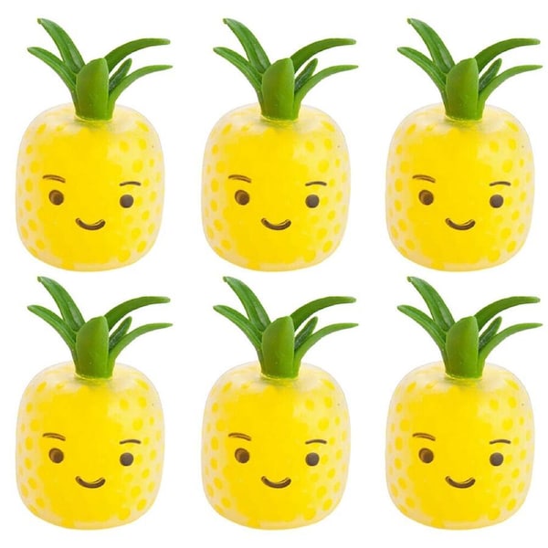 6PK MDI Squishy Bubble Pineapple Kids/Children Sensory Anti-Stress Play Toy 3y+