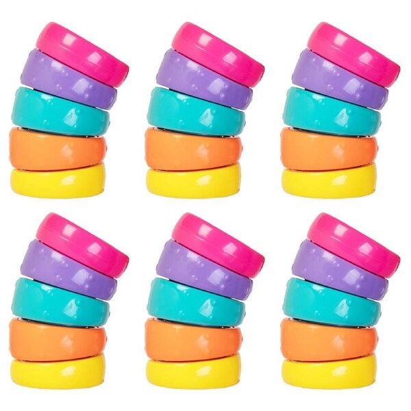 6PK MDI Spin Stack Fidget Finger Kids/Children Sensory Play Anti-Stress Toy 3y+