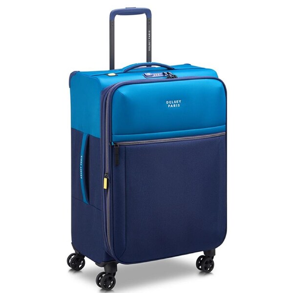 Delsey Paris Brochant 3 67cm Expandable Suitcase Ultramarine Blue