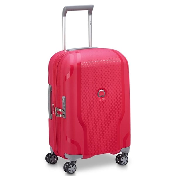 Delsey Paris Clavel 55cm Expandable Cabin Suitcase Magenta