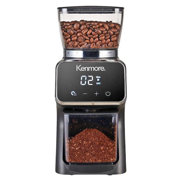 Kenmore Digital Conical Burr Coffee Grinder - 30 Grind Sizes (Fine To Coarse) - Precise Grinding For French Press Drip Coffee Espresso Pour Over & Cold Brew