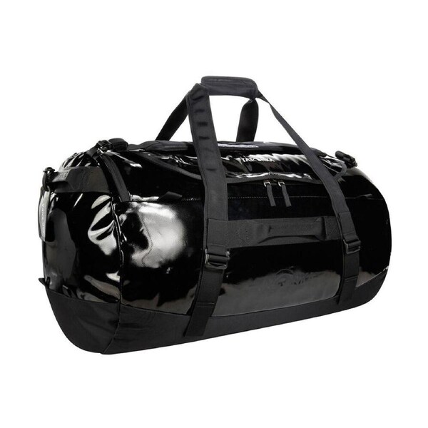 Tatonka Heavy Duty Nylon Barrel Duffel Outdoor Travel Bag L/85L Black Gloss