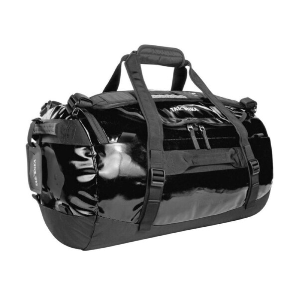 Tatonka Heavy Duty Nylon Barrel Duffel Outdoor Travel Bag S/45L Black Gloss