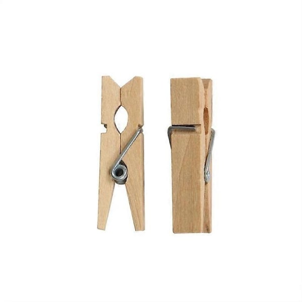 50pcs Wooden Clips for Daily Photo Clip Snack Clip Menu Clip 7.2*1cm