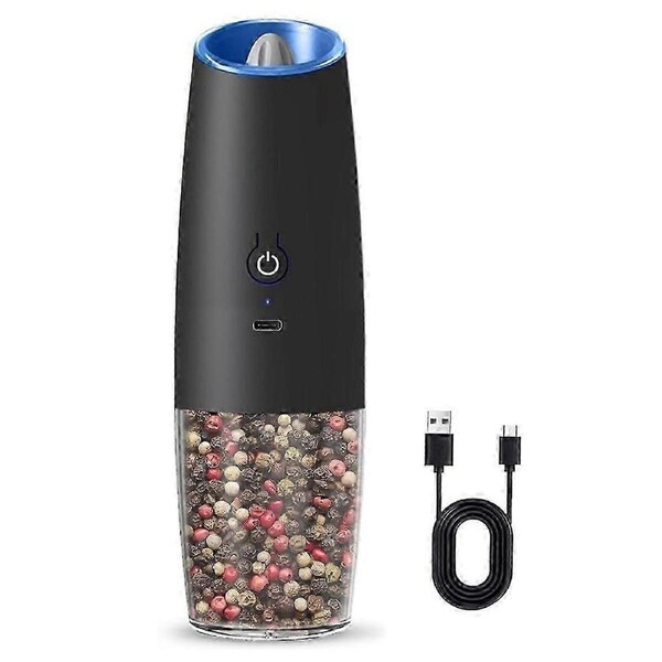 Rechargeable Electric Salt and Pepper Grinder, Adjustable Electric Salt and Pepper Grinder