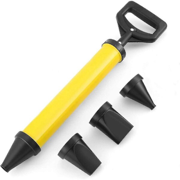 Mortar Syringe, Grout Gun For Mortar, Hand Mortar Pump With Accessory Mortar Press, Mortar Syringe With 4 Nozzles