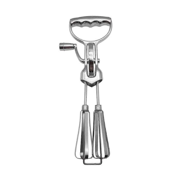 Hand Crank ,Handheld Double Stainless Steel Rotary Hand Whip Whisk