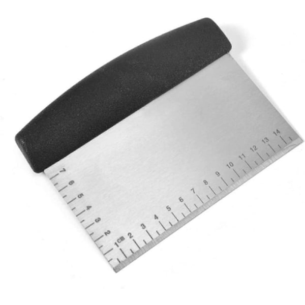 Dough scraper, bench scraper, dough scraper, stainless steel dough scraper with handle and measuring scale