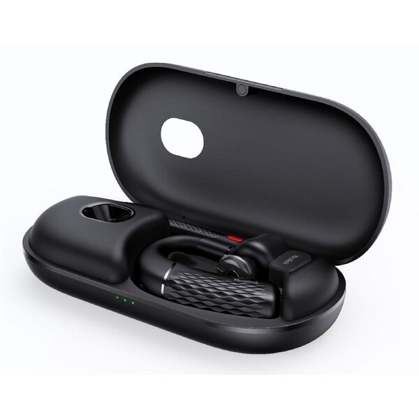Yealink BH71 Pro USB-C&A Bluetooth Wireless Mono Headset, Carrying Case w/ Built-In Battery (+20hrs), USB-C to USB-A Cable, 10H Talk Time