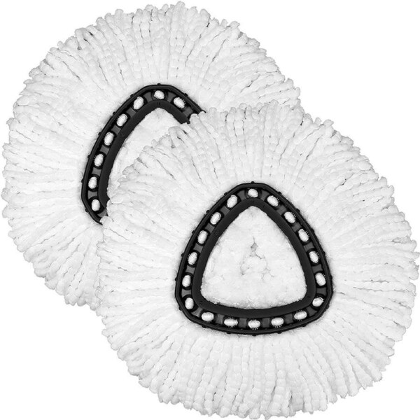 2 Pack Mop Replacement Heads for O-Cedar Spin Mop Microfiber Spin Mop Refills
