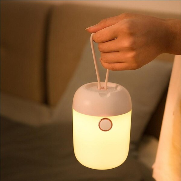LED Portable Night Light Bedroom Bedside USB Lamp Withe Handdle