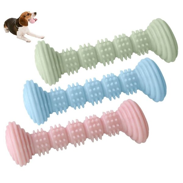 3 Pack Pet Dumbbell Teeth Cleaning Molar Rod Dogs Interactive Training Toy