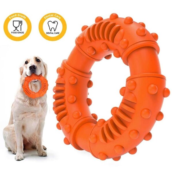 Strong Rubber Chew Toy Dogs Teeth Cleaning Nontoxic Indestructible Puppy Toys