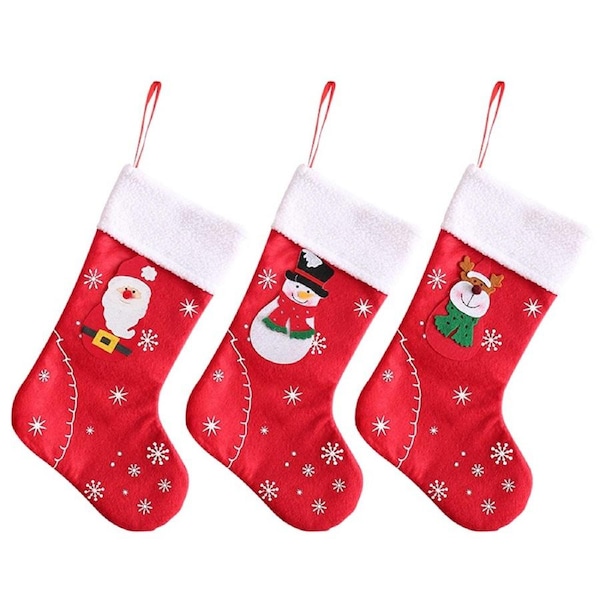 Christmas Stocking Set Christmas Stocking Xmas Gift Bags Decoration Socks