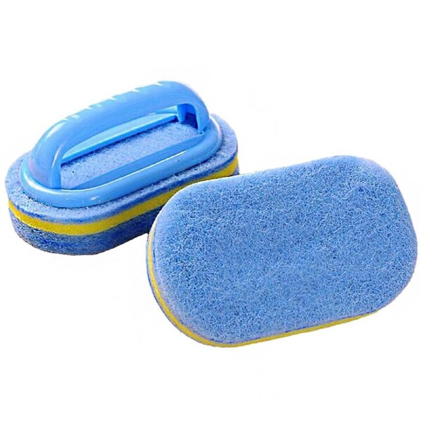 2 pack Kitchen and bathroom cleaning brush with handle