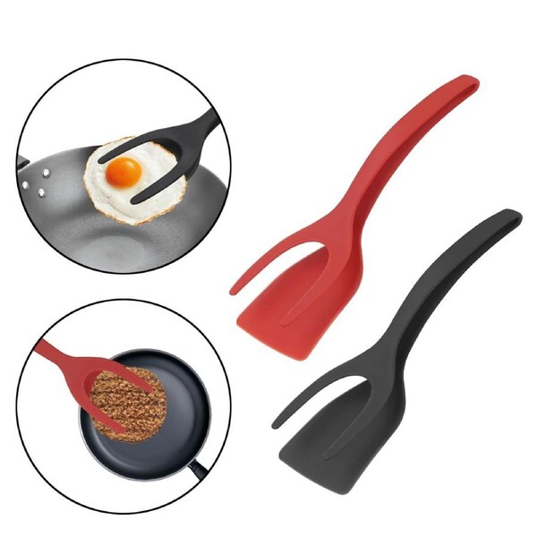 2Pcs Non-Stick Fried Egg Turners Pancake Flip Spatula Kitchen Cooking Tool
