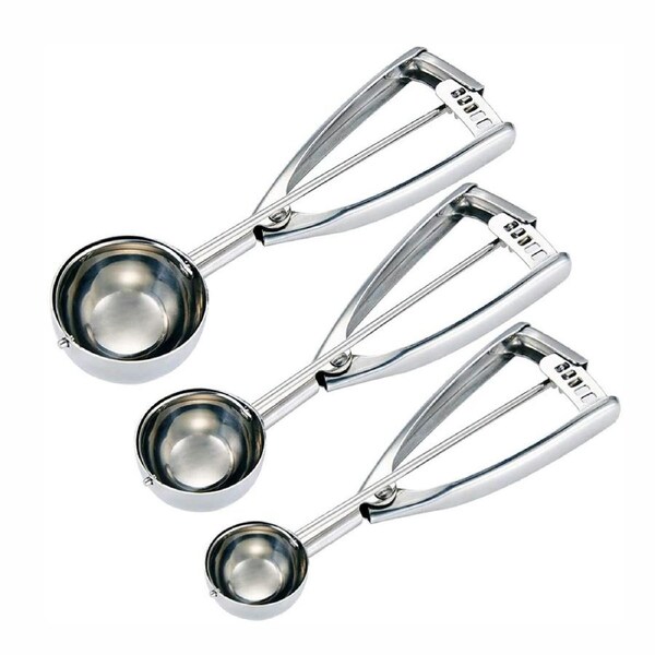 3 pack Stainless steel ice cream spoon fruit scoop