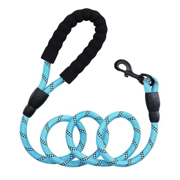 1.5M Heavy Duty Dog Leash Reflective Dog Leashes for Medium Large Dogs-Blue