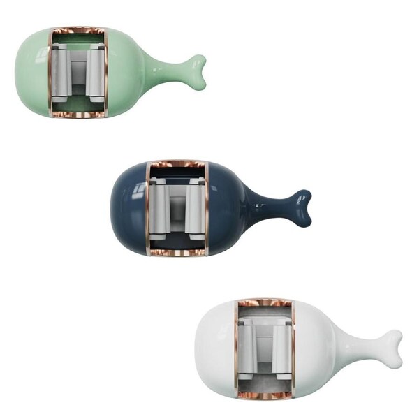 3Pcs Whale Mop Rack Wall Mounted Toilet Mop Clip Hook Household Mop Holder