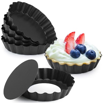 Pack Inch Carbon Steel Mini Tart Molds for Quiche Cheese Cakes