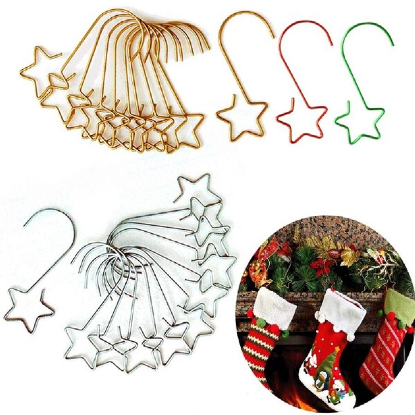80 Pack Christmas Wreath Hooks for Christmas Tree Hanging Pendant Ornament Hooks