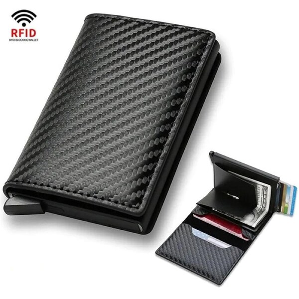 RFID Credit Card Holder Men Wallets Bank Cardholder Slim Thin Magic Mini Wallet