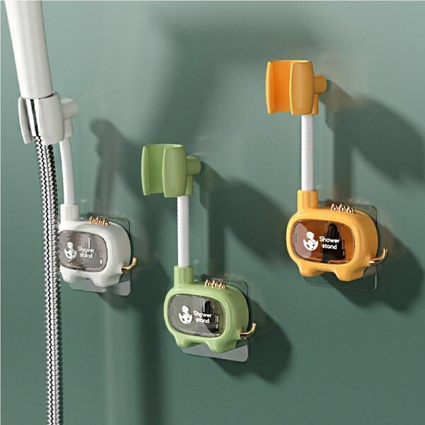 3Pcs Household Shower Bracket Punch-Free Bathroom Adjustable Shower Head Holder