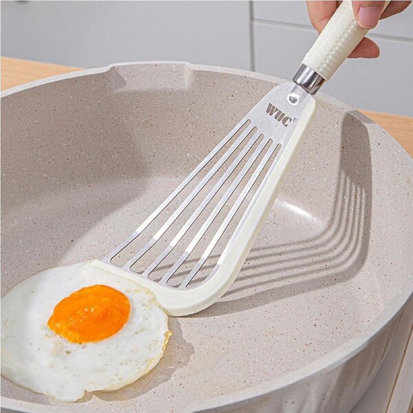 2Pcs Stainless Steel Frying Spatula Non-stick Cooking Shovel Kitchen Tool