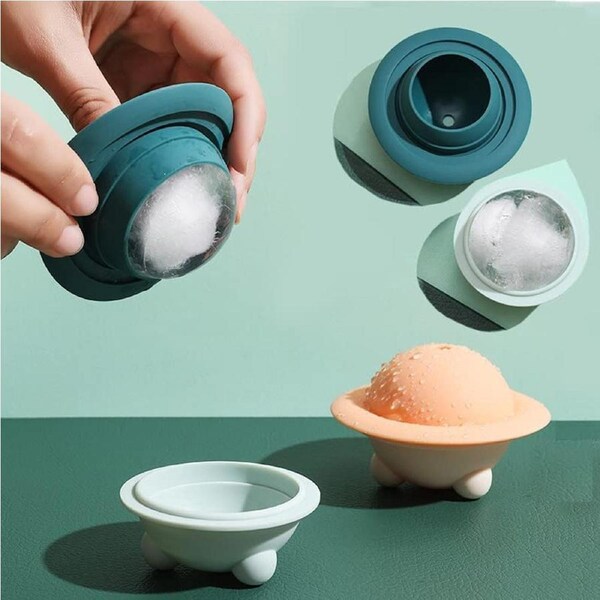 2Pcs Ice Ball Mold Soft Ice Ball Ice Cube Mold for Kitchen Ice Cube Making